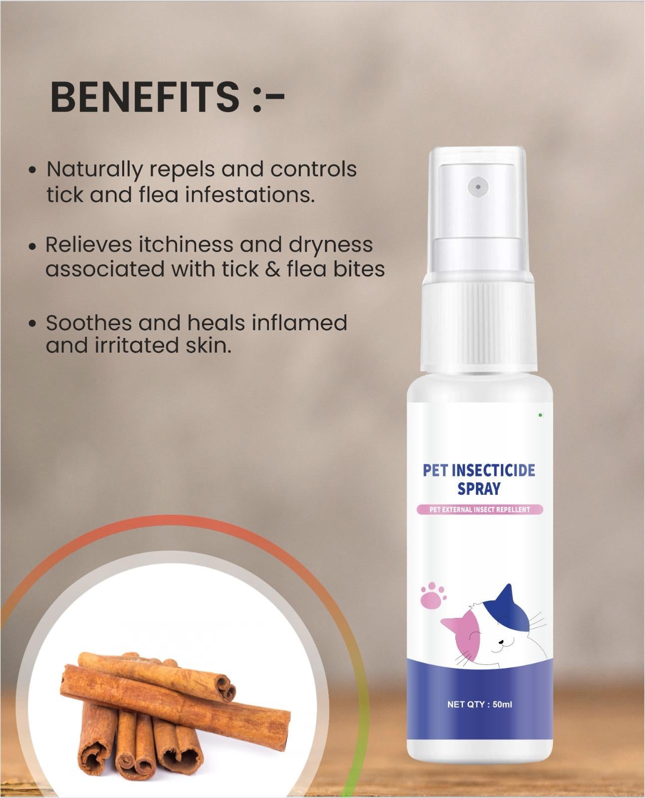 Pet Insecticide Deodorant Spray (Pack of 2)