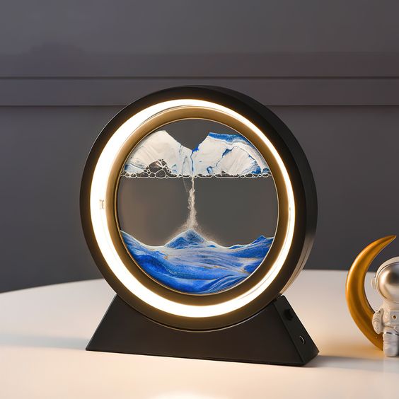 Moving Sand Art Picture LED Light