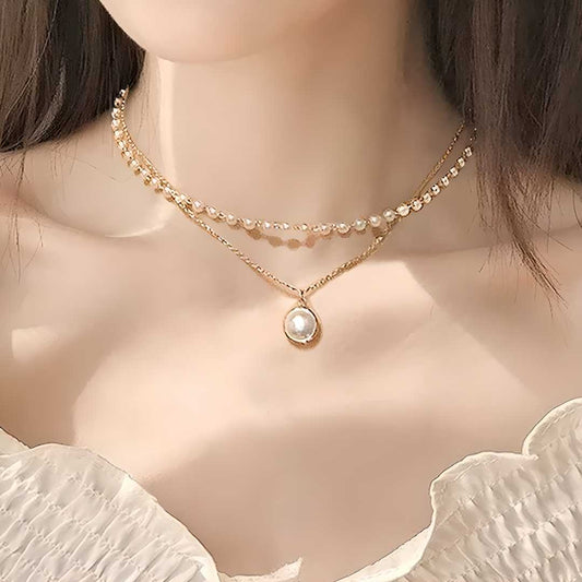 Pearl Chain Necklace For Girls