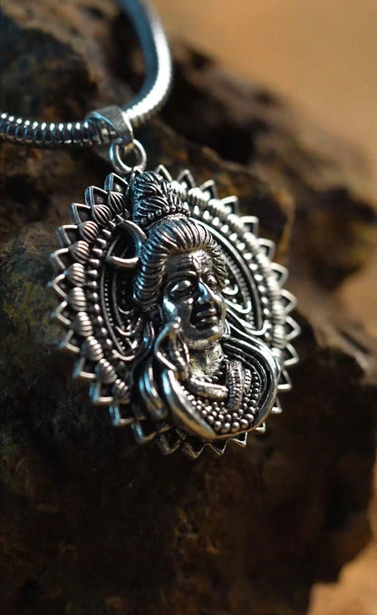 Lord Shiva ji Pendant with Snake Chain📿