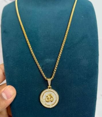 (ॐ) Om Symbol Pendant With Chain📿