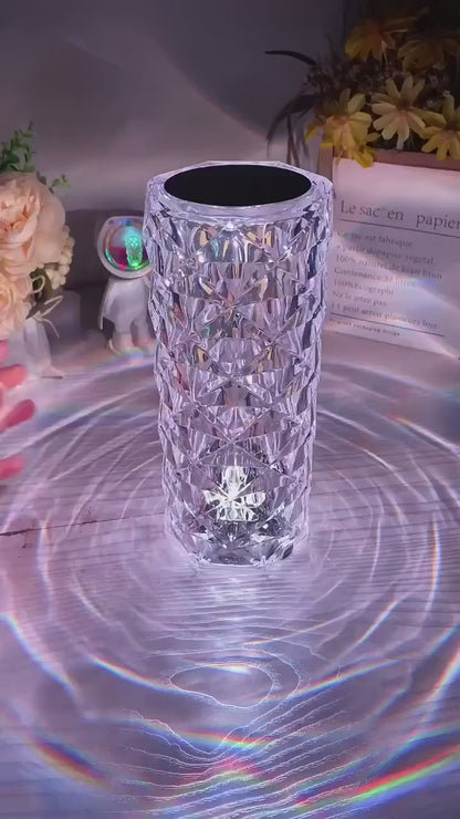 Crystal Rose Diamond Night Lamp